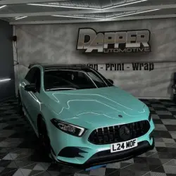 Gloss Racing Tiffany Blue Car Vinyl Wrap PET  review lucia.moffat 02