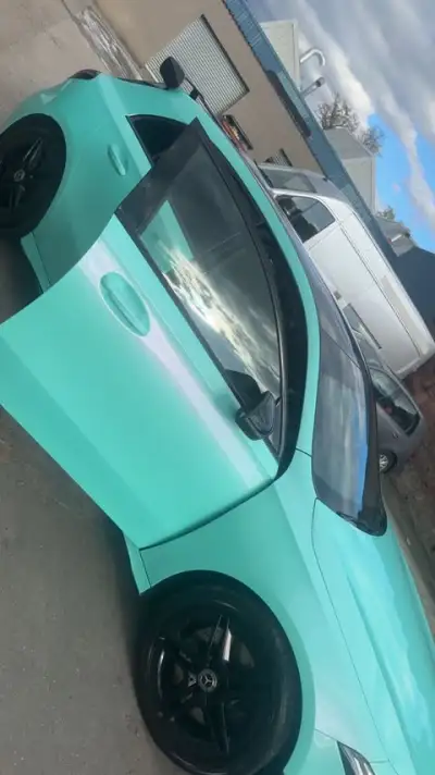 Gloss Racing Tiffany Blue Car Vinyl Wrap PET  review lucia.moffat 02