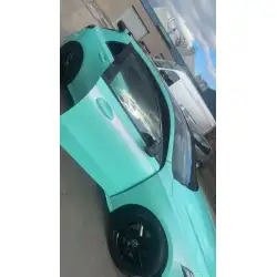 Gloss Racing Tiffany Blue Car Vinyl Wrap PET  review lucia.moffat 03