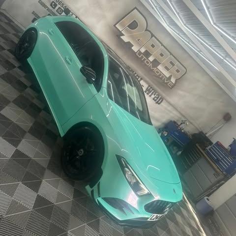 Gloss Racing Tiffany Blue Car Vinyl Wrap PET  review lucia.moffat 03