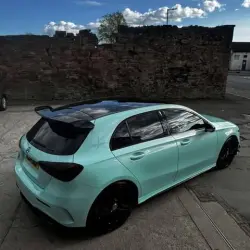 Gloss Racing Tiffany Blue Car Vinyl Wrap PET  review lucia.moffat 05
