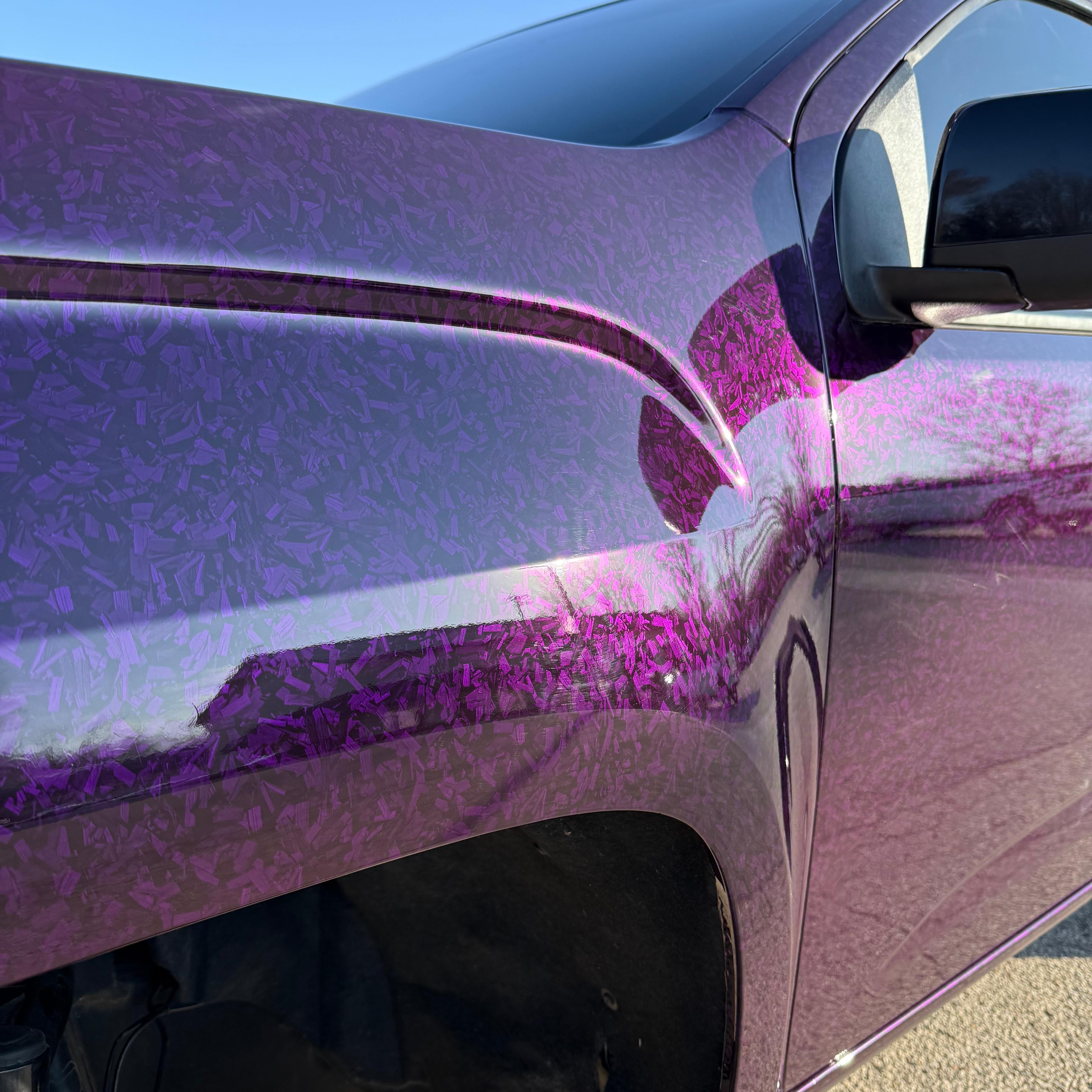 Gloss Purple Forged Carbon Fiber Car Vinyl Wrap PET  review Fx