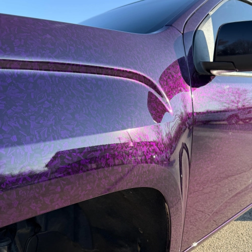 Gloss Purple Forged Carbon Fiber Car Vinyl Wrap PET  reviewed by