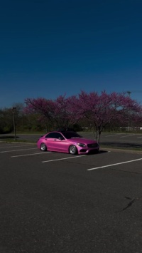 Gloss Metallic Rainbow Laser Pink Car Vinyl Wrap review alissa._.ally