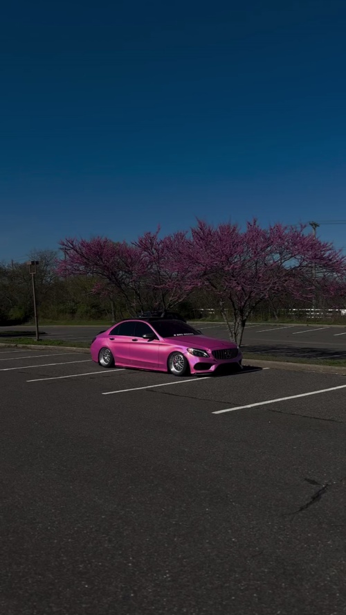 Gloss Metallic Rainbow Laser Pink Car Vinyl Wrap review 