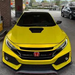 Gloss Metallic Lemon Yellow Car Vinyl Wrap | BMW M4 Paint Lemon Yellow Wrap  review escalantewraps 03