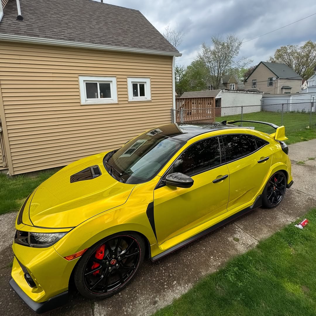 Gloss Metallic Lemon Yellow Car Vinyl Wrap  review escalantewraps 03