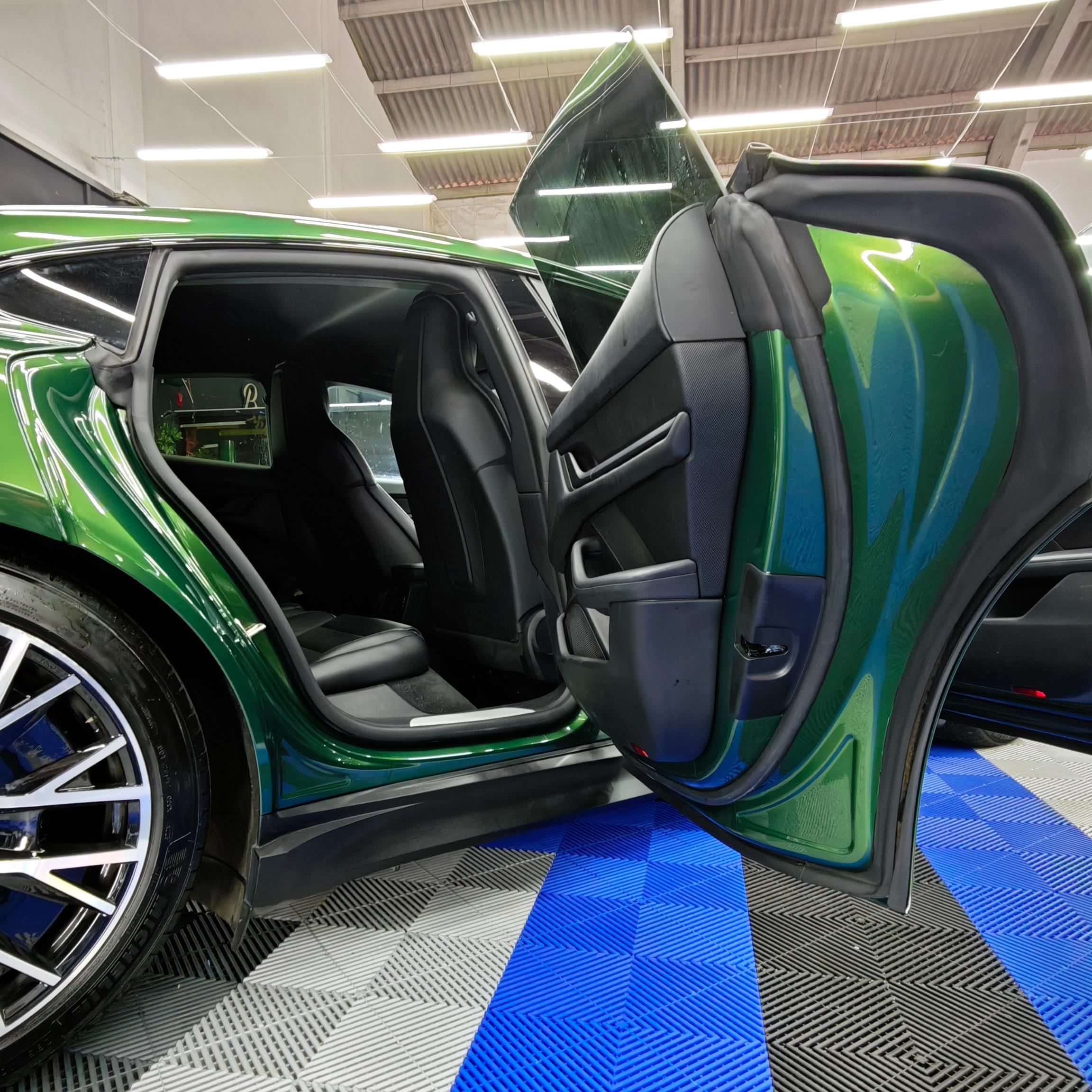 Gloss Metallic Sonoma Green Car Vinyl Wrap PET review ncw 03