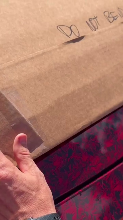 Gloss Red Forged Carbon Car Vinyl Wrap PET review 