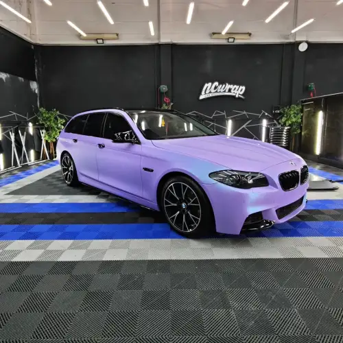 Matte Chameleon Glacial Frost Purple Car Vinyl Wrap PET review 