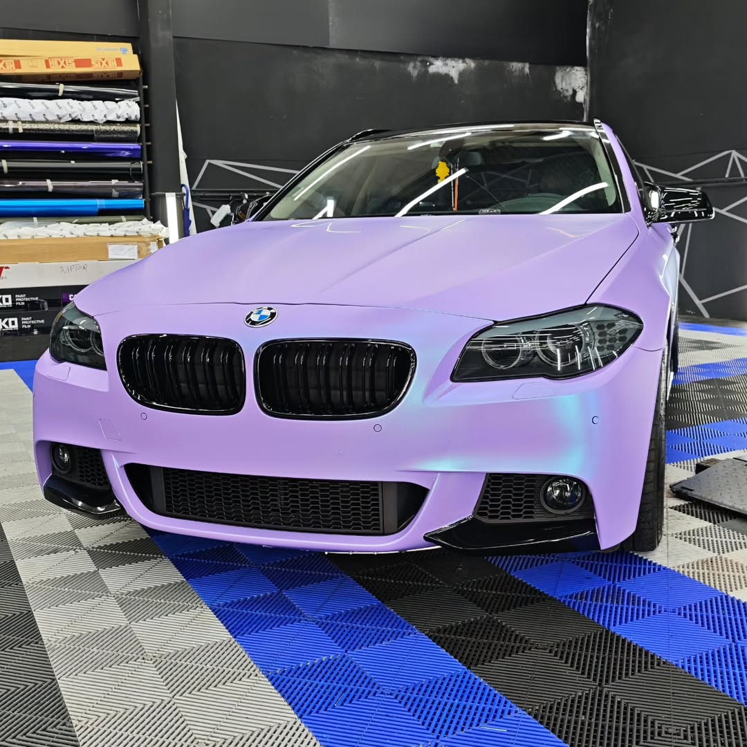 Matte Chameleon Glacial Frost Purple Car Vinyl Wrap PET review Nuno (NCWrap) Cordeiro 01
