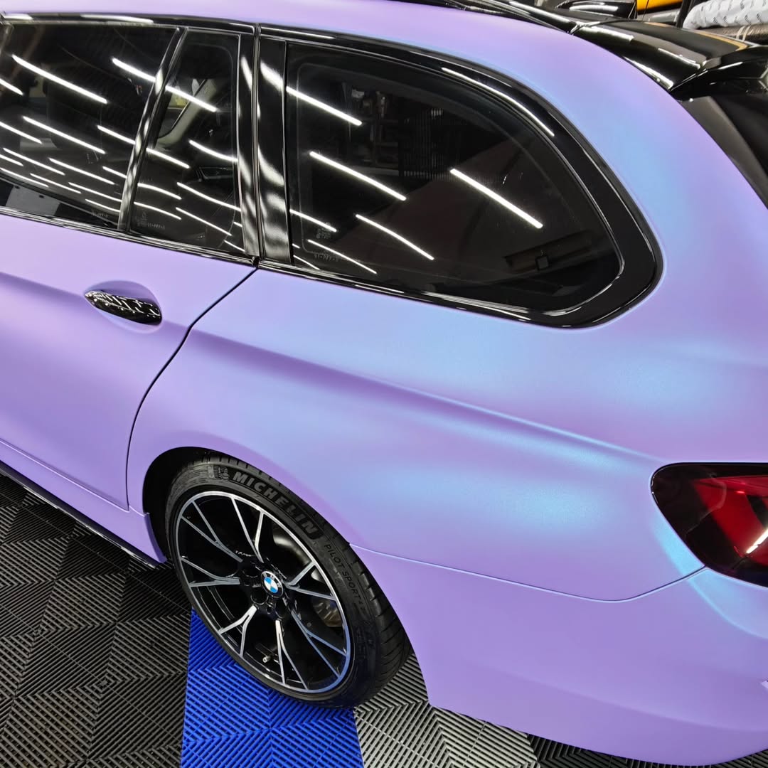 Matte Chameleon Glacial Frost Purple Car Vinyl Wrap PET review Nuno (NCWrap) Cordeiro 02
