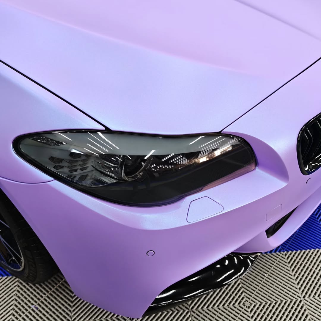 Matte Chameleon Glacial Frost Purple Car Vinyl Wrap PET review Nuno (NCWrap) Cordeiro 03