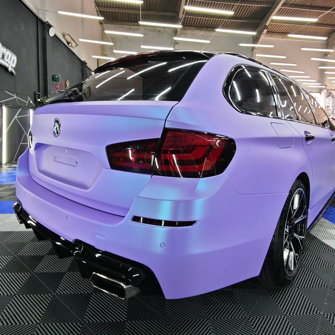 Matte Chameleon Glacial Frost Purple Car Vinyl Wrap PET review Nuno (NCWrap) Cordeiro 05
