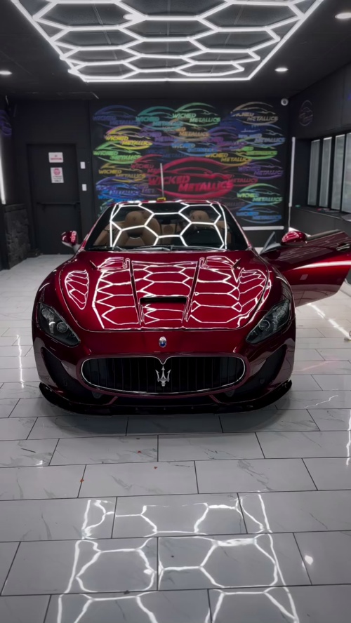 Ultra Glossy Liquid Dragon Red Car Vinyl Wrap PET review livinlavish
