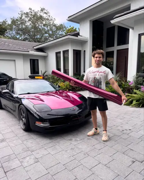 Gloss Metallic Pagoda Red Car Vinyl Wrap PET review tobydcars