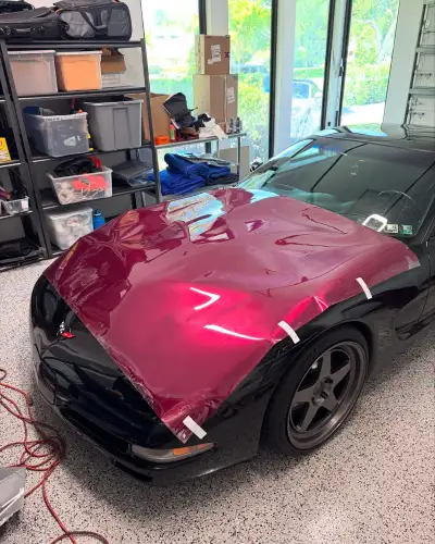 Gloss Metallic Pagoda Red Car Vinyl Wrap PET review tobydcars 01