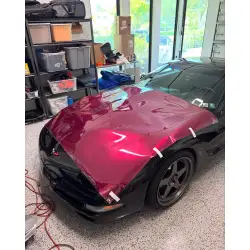 Gloss Metallic Pagoda Red Car Vinyl Wrap PET review tobydcars 02