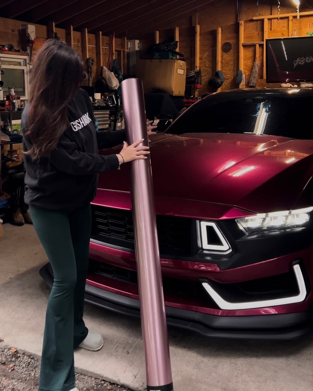 Gloss Metallic Passion Pink Car Vinyl Wrap Bentley GT PET review j.nniferrr 00