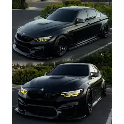 Matte Satin Black Ceramic Black Car Vinyl Wrap BMW  PET  review giancarlorioss_ 06