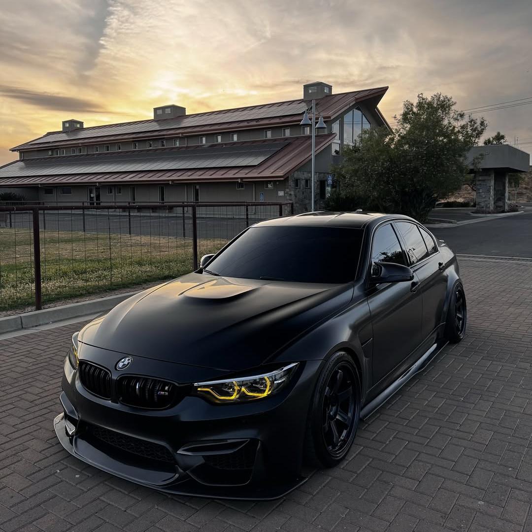 Matte Satin Black Ceramic Black Car Vinyl Wrap BMW  PET  review giancarlorioss_ 02