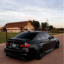 Matte Satin Black Ceramic Black Car Vinyl Wrap BMW  PET  review giancarlorioss_ 04