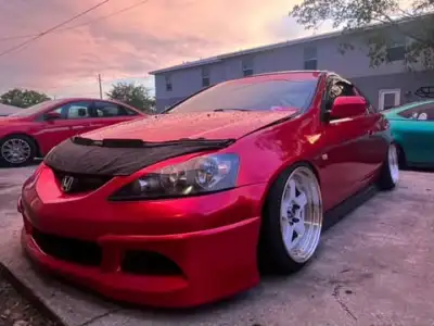 Ultra Glossy Metallic Vampire Red Car Vinyl Wrap Audi BMW PET   review Eike 03