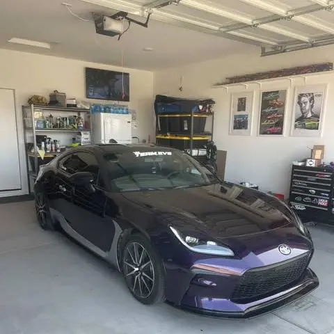 Gloss Metallic Midnight Purple Car Vinyl Wrap BMW PET review 