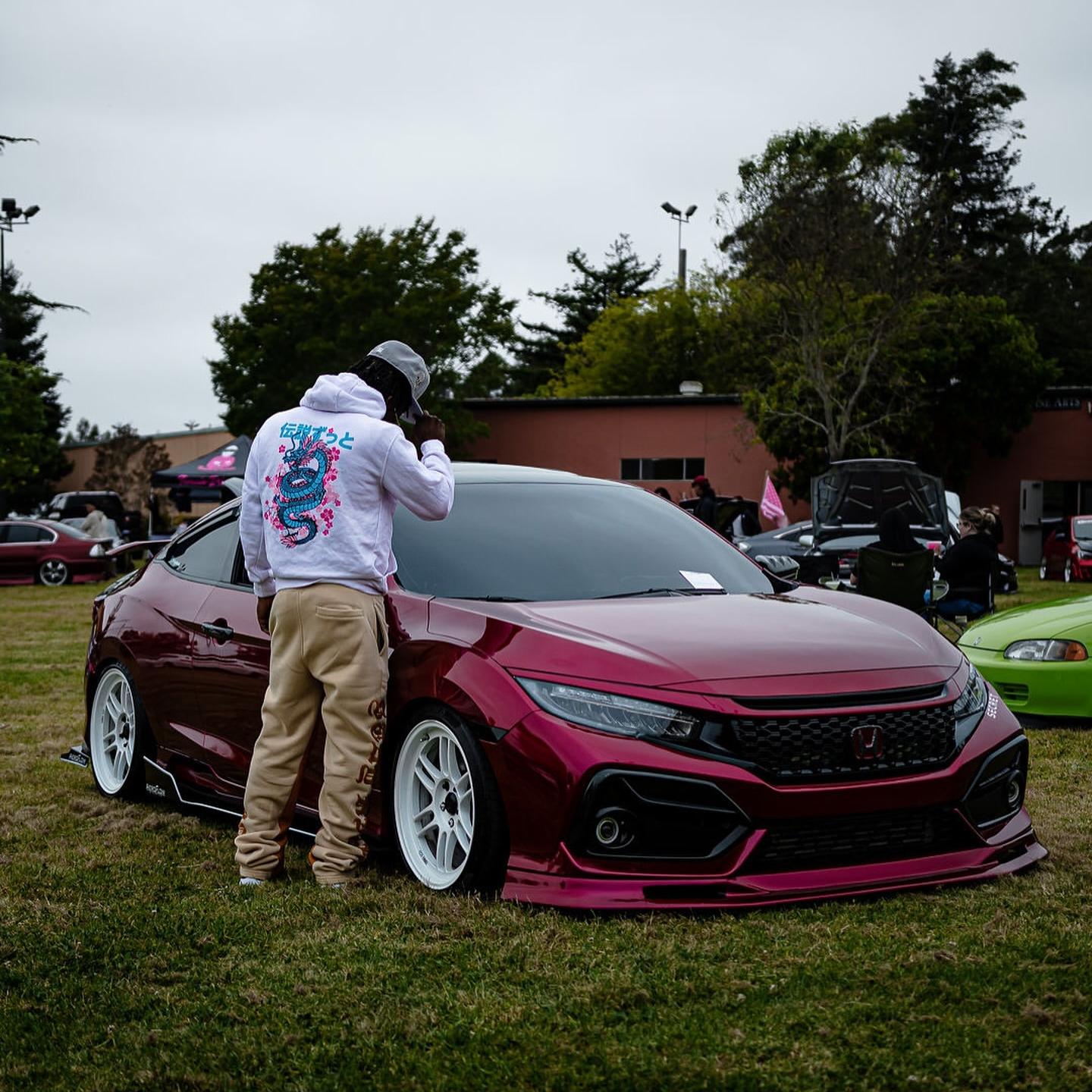 Gloss Metallic Rubellite Purple Car Vinyl Wrap PET  review Complete 03