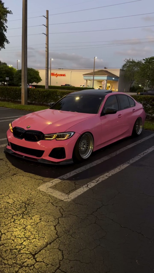 Gloss Crystal Light Pink Car Vinyl Wrap PET review 