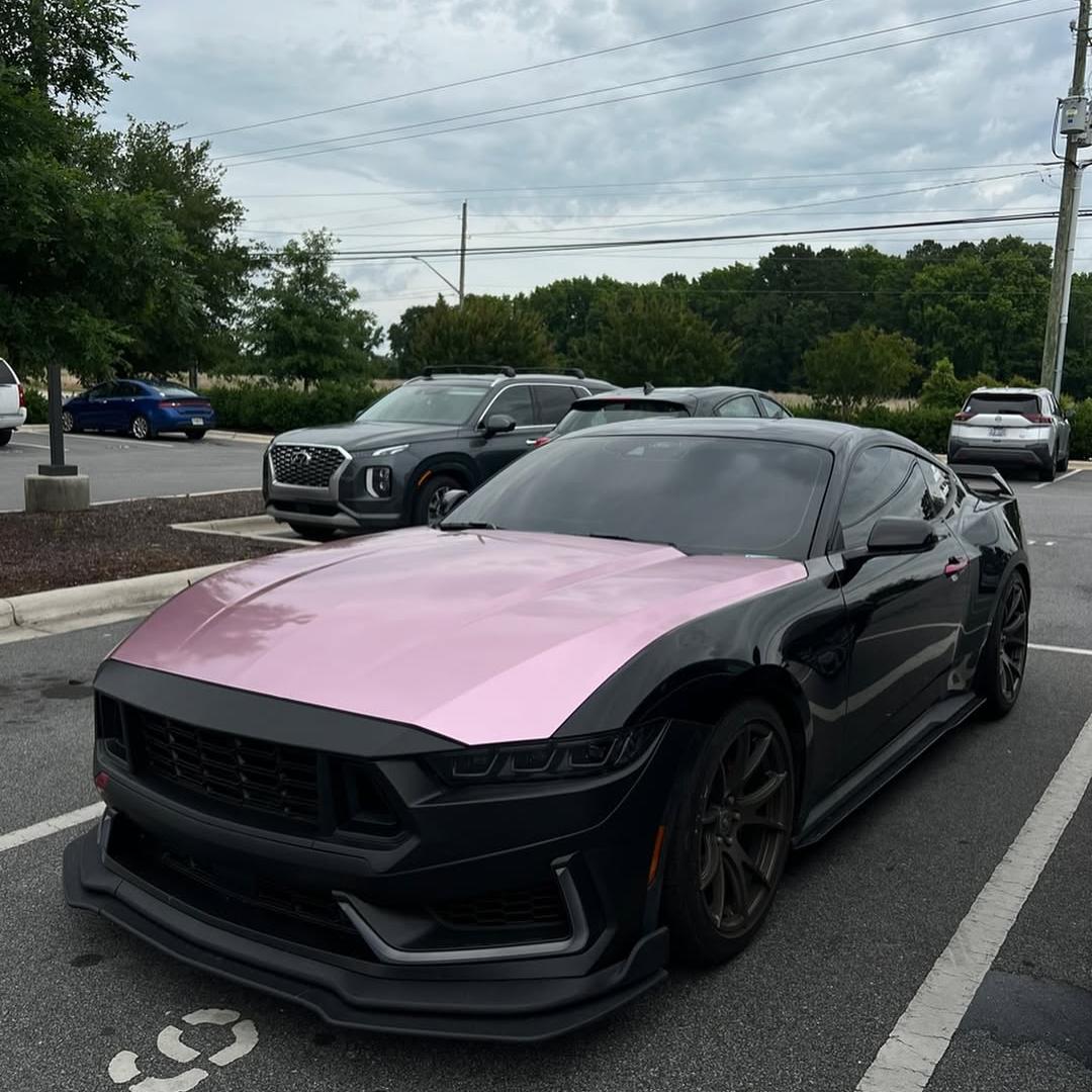 Gloss Metallic Passion Pink Car Vinyl Wrap Bentley GT PET review j.nniferrr 00