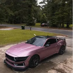Gloss Metallic Passion Pink Car Vinyl Wrap Bentley GT PET review j.nniferrr 02