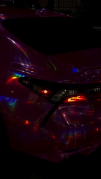 Gloss Pink Holographic Chrome Laser Car Vinyl Wrap Coupe BMW review louthetintguy