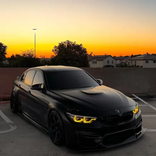 Matte Satin Black Ceramic Black Car Vinyl Wrap BMW  PET  review giancarlorioss_