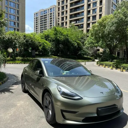 Gloss Metallic Millennium Jade Green Car Vinyl Wrap PET  review 