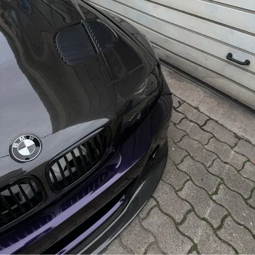 Gloss Metallic Midnight Purple Car Vinyl Wrap BMW PET review 