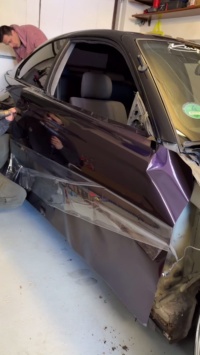 Gloss Metallic Midnight Purple Car Vinyl Wrap BMW  review aurth