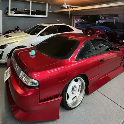 Ultra Glossy Metallic Vampire Red Car Vinyl Wrap BMW PET   review elissavictoria_ 01