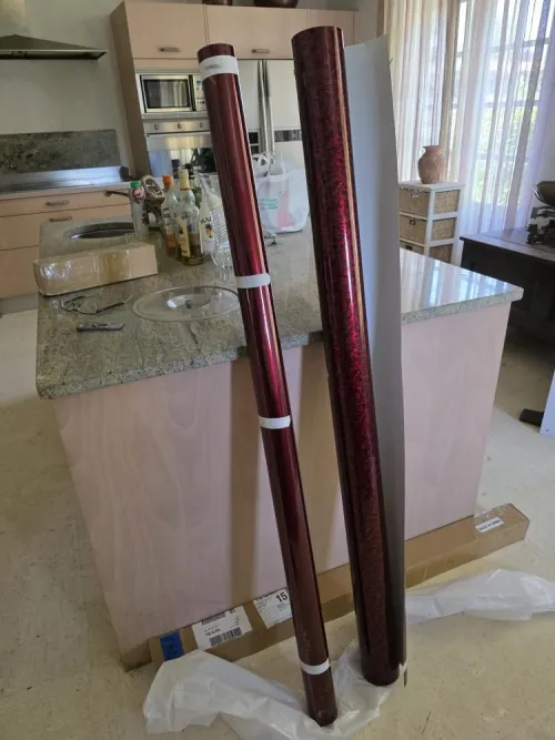 Ultra Glossy Liquid Dragon Red Car Vinyl Wrap PET review 