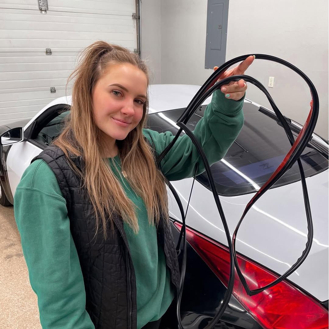 Gloss Metallic Sparkle Glitter White Car Vinyl Wrap Sale review jenlily 04