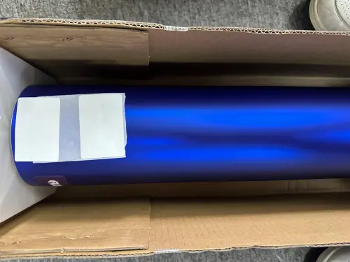 Matte Chrome Klein Blue Car Vinyl Wrap PET review 