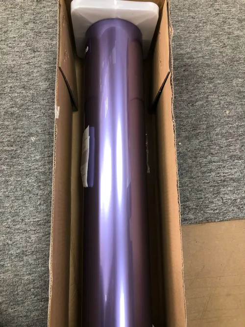 Gloss Metallic Viola Purple Car Vinyl Wrap PET review 