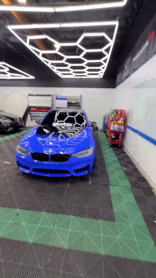 Gloss Voodoo Blue Car Vinyl Wrap PET review 