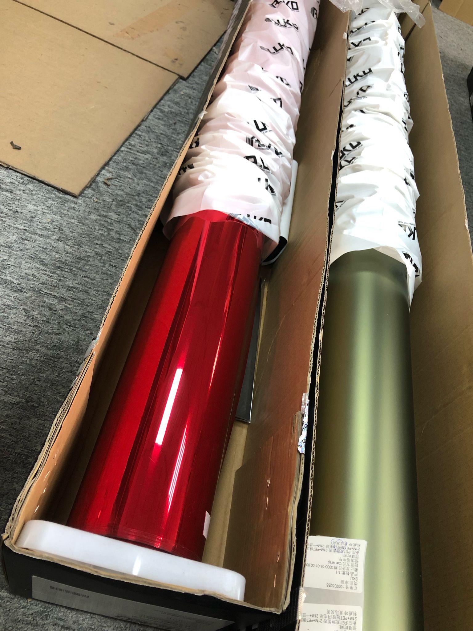 Gloss Mirror Chrome Candy Apple Red  Car Vinyl Wrap PET review Luis Guevara 00