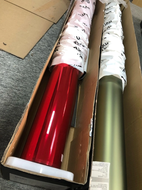 Gloss Mirror Chrome Candy Apple Red  Car Vinyl Wrap review 