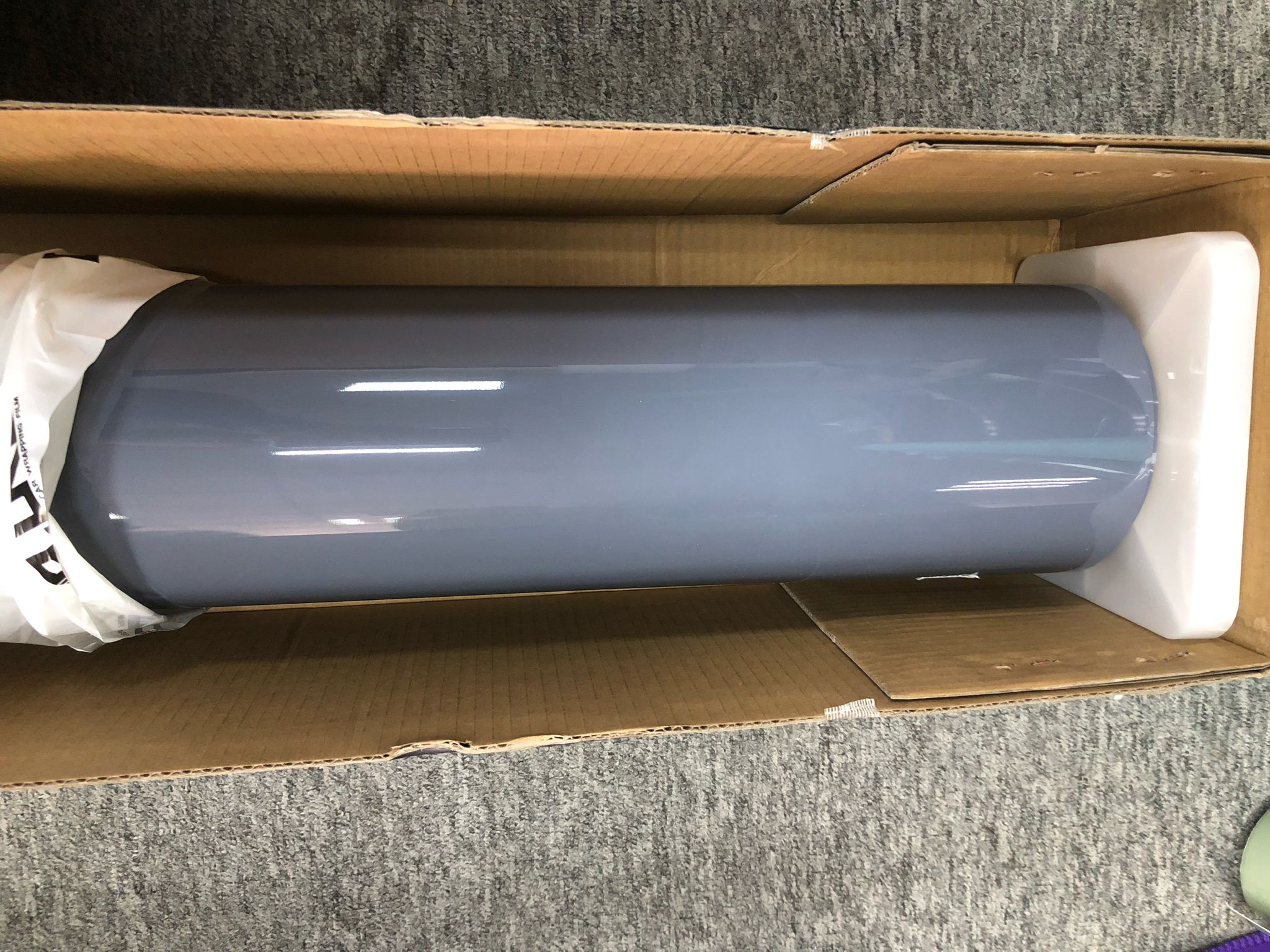 Gloss Arctic Grey Car Vinyl Wrap BMW Porsche PET review Arctic