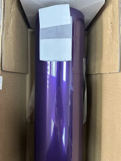 Gloss Metallic Twilight Purple Car Vinyl Wrap PET review Twilight