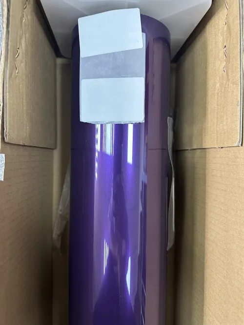 Gloss Metallic Twilight Purple Car Vinyl Wrap PET review 
