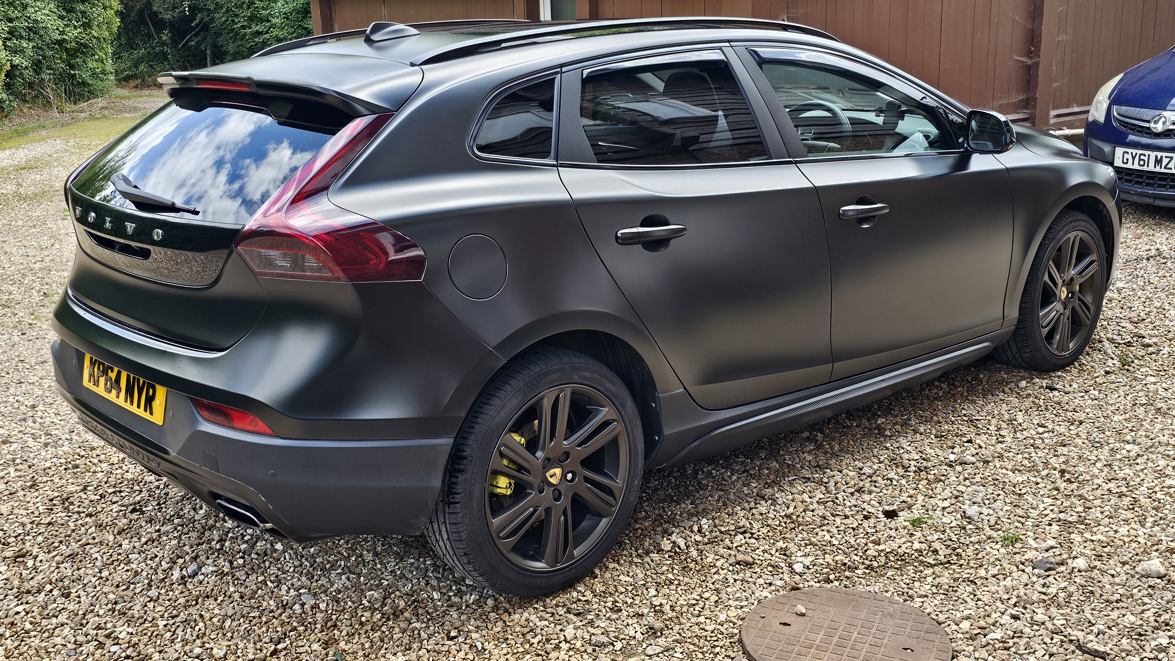 Matte Metallic Satin Gold Dust Black Car Vinyl Wrap PET review Josip 01