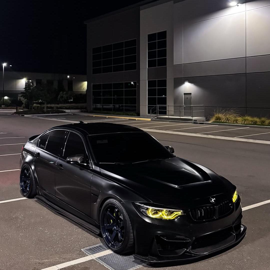 Matte Satin Black Ceramic Black Car Vinyl Wrap BMW  PET  review gain 01